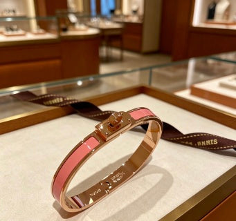 Hermès Kelly Mini Lock Leather Bracelet