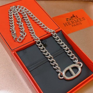 Hermès Chaine d’Ancre Double Link Necklace