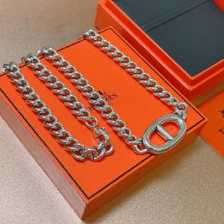 Hermès Chaine d’Ancre Double Link Necklace