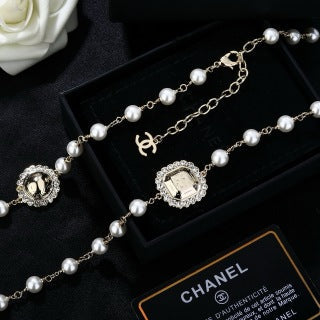 CHANEL Aurelia Pearl Ruby Charm Long Necklace