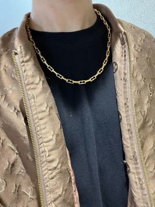 Bvlgari Gold Geometric Chain Necklace – Elegant Luxury Jewelry