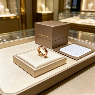 Bvlgari B.zero1 Rose Gold Spiral Ring – Elegant Luxury Jewelry