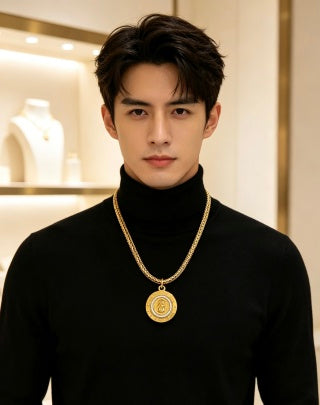 Bvlgari Bvlgari Circle Pendant Gold Necklace – Elegant Luxury Jewelry