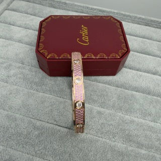 CARTIER Prismatica Gemstone Screw Bangle